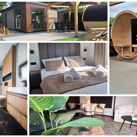 'Relax Lodge Sea' - Wellness Lodge In Zeeland - Private Sauna - Airco - Garden - Outdoor Swimming Pool - Free Wifi, Towels & Bed Linen Heinkenszand Екстер'єр фото