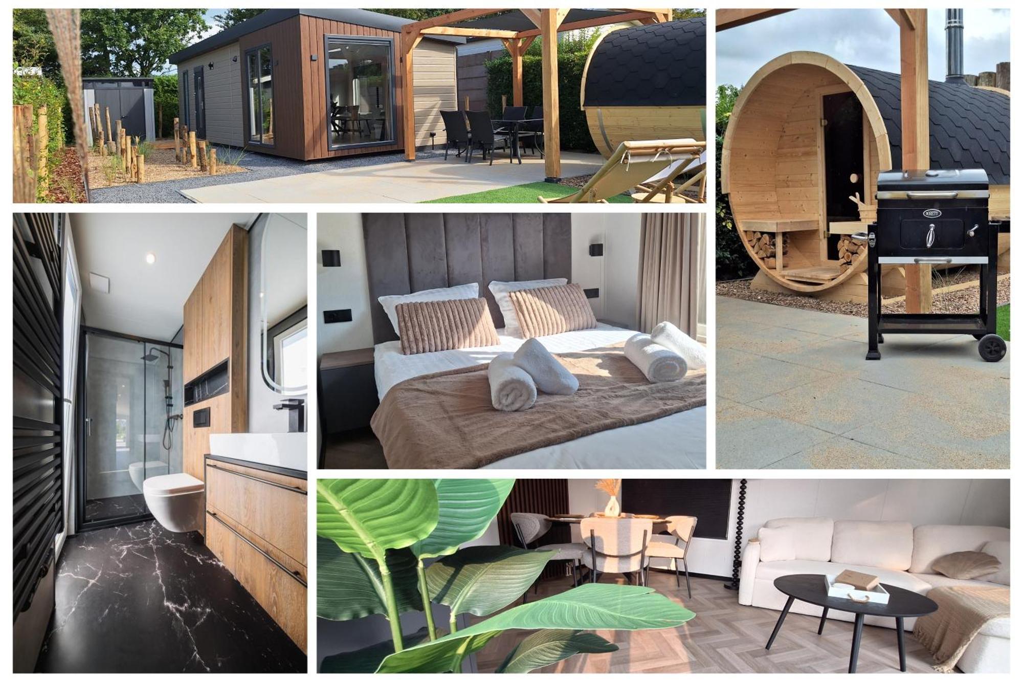 'Relax Lodge Sea' - Wellness Lodge In Zeeland - Private Sauna - Airco - Garden - Outdoor Swimming Pool - Free Wifi, Towels & Bed Linen Heinkenszand Екстер'єр фото