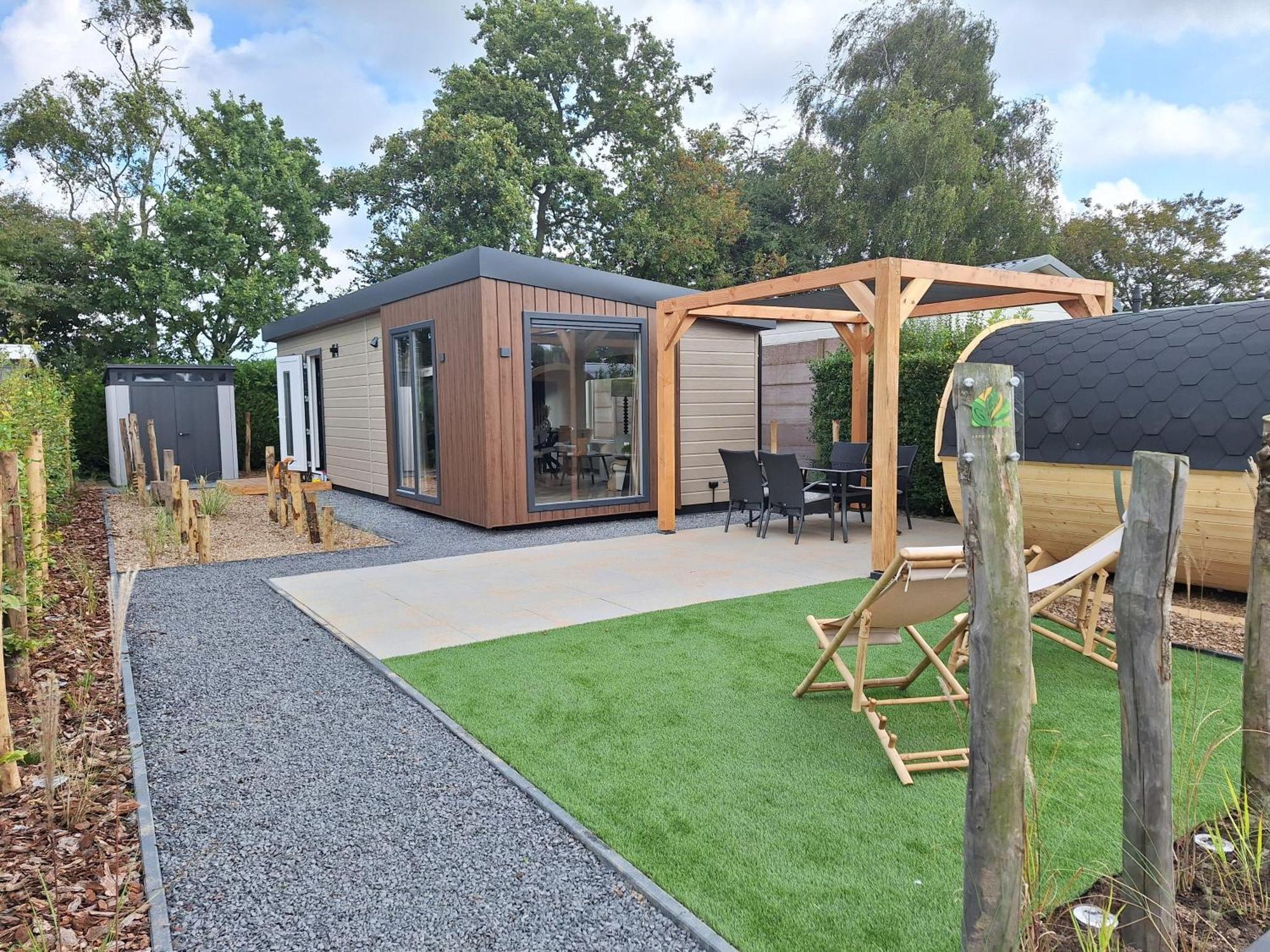 'Relax Lodge Sea' - Wellness Lodge In Zeeland - Private Sauna - Airco - Garden - Outdoor Swimming Pool - Free Wifi, Towels & Bed Linen Heinkenszand Екстер'єр фото