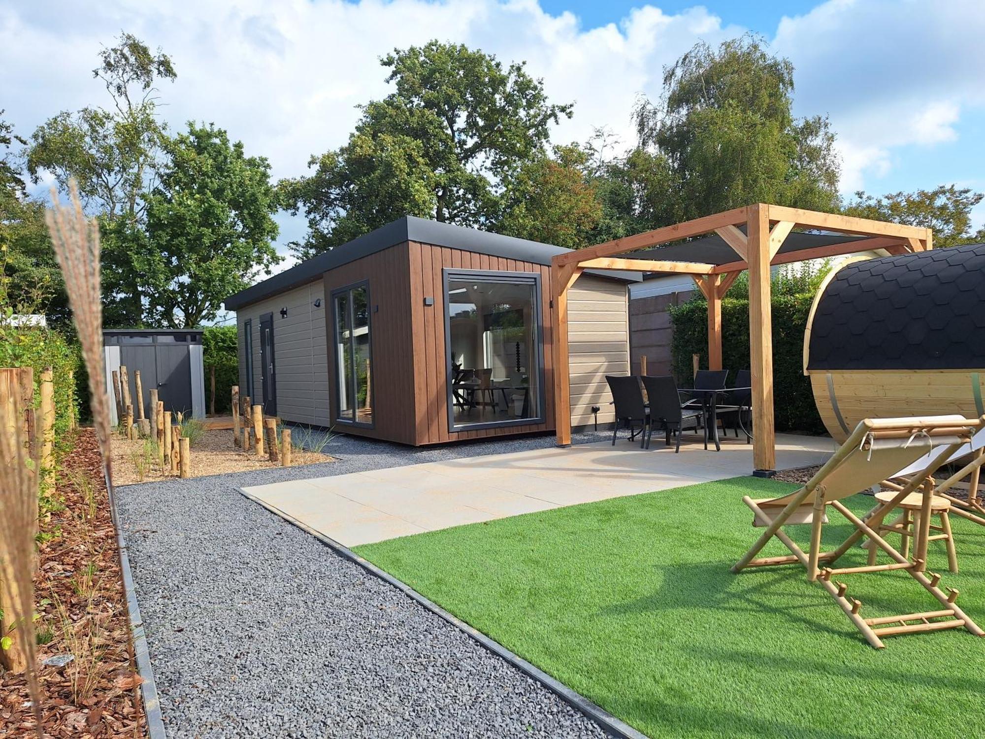 'Relax Lodge Sea' - Wellness Lodge In Zeeland - Private Sauna - Airco - Garden - Outdoor Swimming Pool - Free Wifi, Towels & Bed Linen Heinkenszand Екстер'єр фото